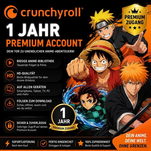 Crunchyroll premium mega fan - mega,