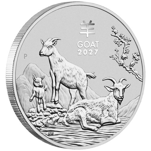 Silbermünze jahr der ziege - silbermünze,