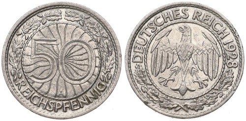 Deutschland 50 pfennig - 50,