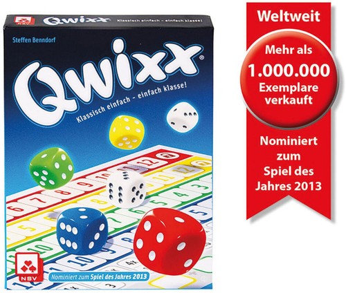 Qwixx nominiert zum spiel - qwixx,