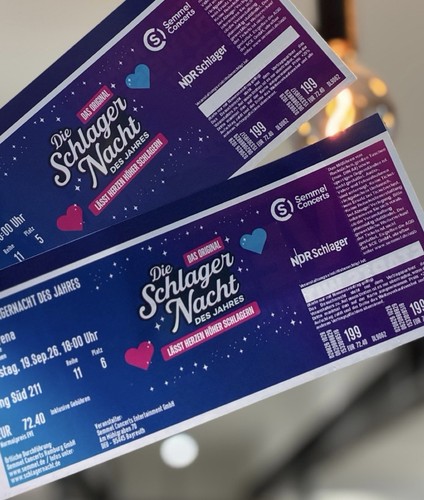Tickets die schlagernacht - tickets,