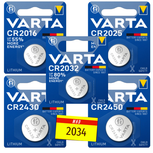 Varta lithium knopfzellen - lithium,